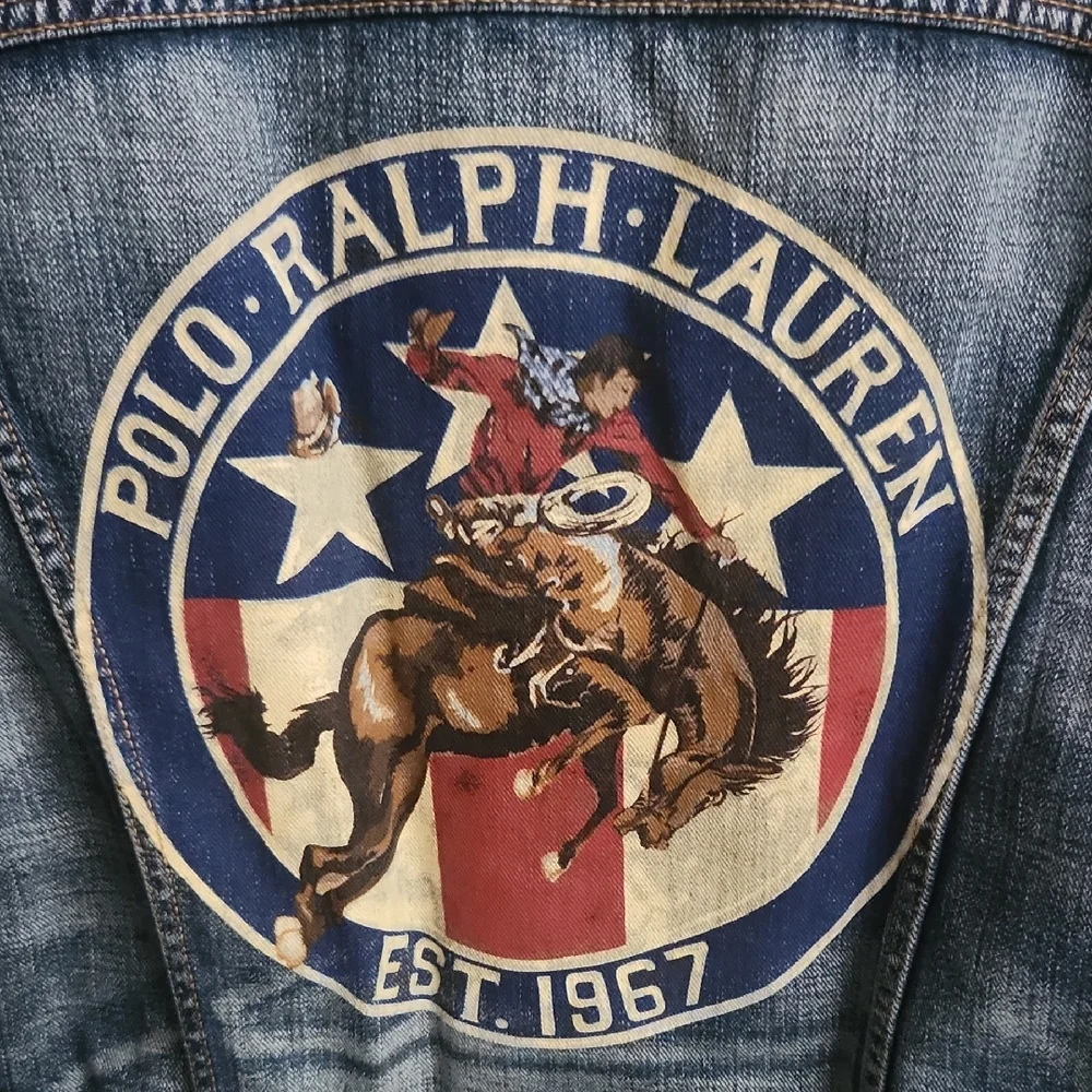 Polo Ralph Lauren Denim Sherpa Lined Trucker Jacket Size Small - Picture 5 of 15